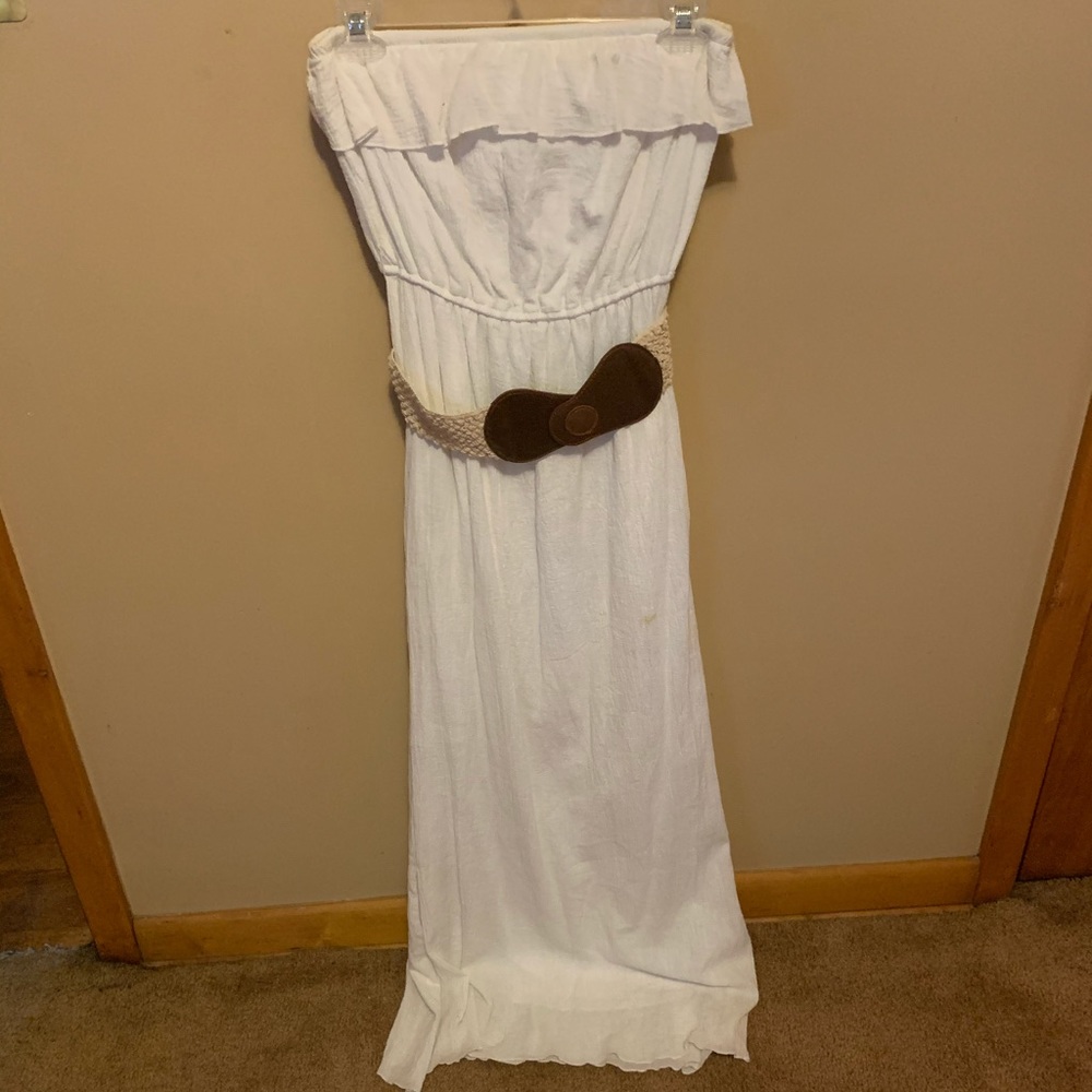 Strapless maxi dress